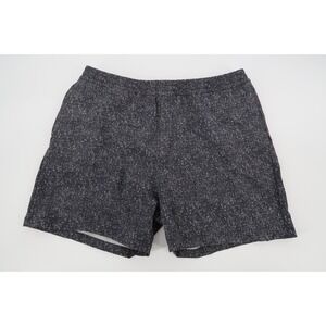 Outdoor Voices Mens Large Shorts Gray Black‎ Digital Lined 5" Inseam